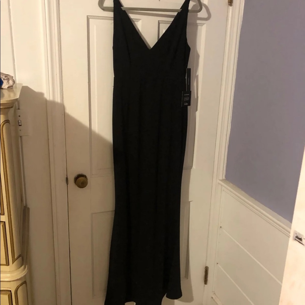 Black fancy maxi dress